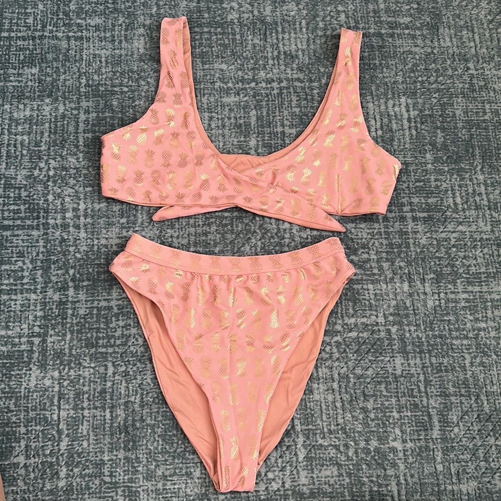 VINTAGE HOT MIAMI STYLES HIGH RISE PINEAPPLE BIKINI